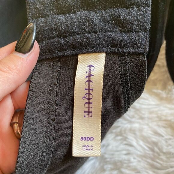 Cacique Black UnderWire Bra Size 50DD EUC - Picture 11 of 12
